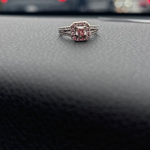 14k white gold Hearts on Fire Engagement /wedding ring